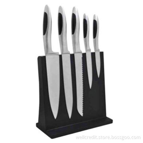 6-piece S/S Knife set with acrylic block and competitive price